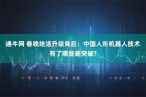 通牛网 春晚绝活升级背后：中国人形机器人技术有了哪些新突破?